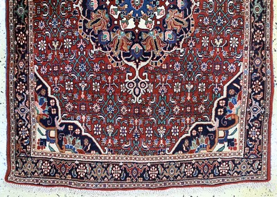 27163535b - Bidjar alt, Persien, Mitte 20.Jhd, Wolle auf Baumwolle, ca. 147 x 108 cm, EHZ: 2 ...