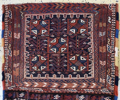 27164032a - Afschar Doppelttasche, Persien, Anfang 20.Jhd, Wolle auf Wolle, ca. 110 x 58 cm, EHZ:2 ...