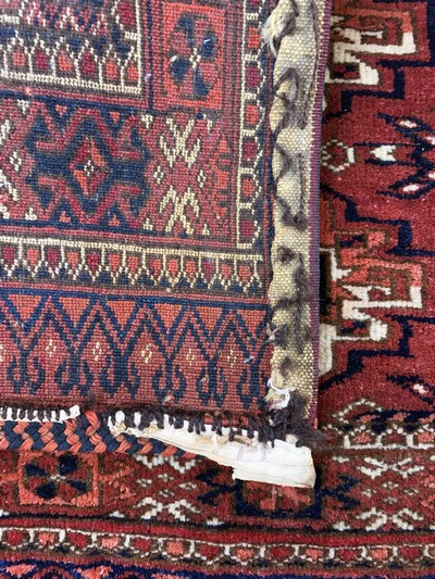 27164034c - Tekke Torba, Turkmenistan, um 1900, Wolle auf Wolle, ca. 106 x 44 cm, EHZ: 2 ...