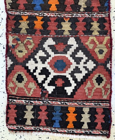 27164087b - 3 Lots Kelim Tasche, Persien & Türkei, um 1900, Wolle auf Wolle, ca. 100 x 43 cm, EHZ: ...
