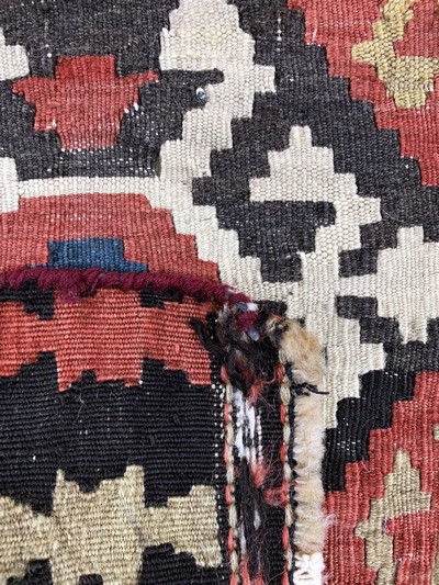 27164087c - 3 Lots Kelim Tasche, Persien & Türkei, um 1900, Wolle auf Wolle, ca. 100 x 43 cm, EHZ: ...