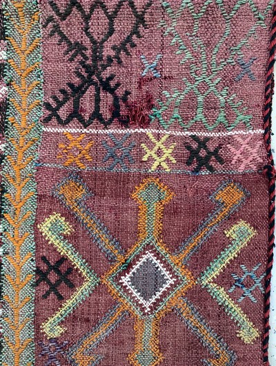 27164087d - 3 Lots Kelim Tasche, Persien & Türkei, um 1900, Wolle auf Wolle, ca. 100 x 43 cm, EHZ: ...