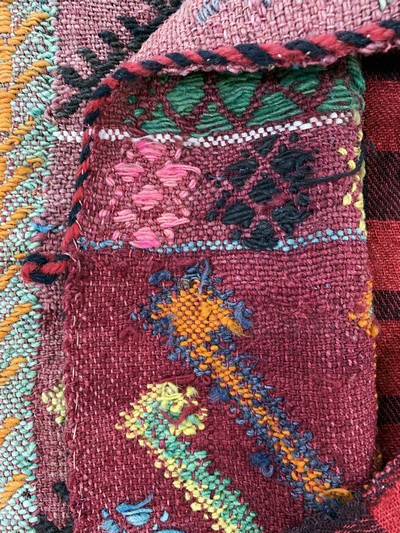 27164087f - 3 Lots Kelim Tasche, Persien & Türkei, um 1900, Wolle auf Wolle, ca. 100 x 43 cm, EHZ: ...