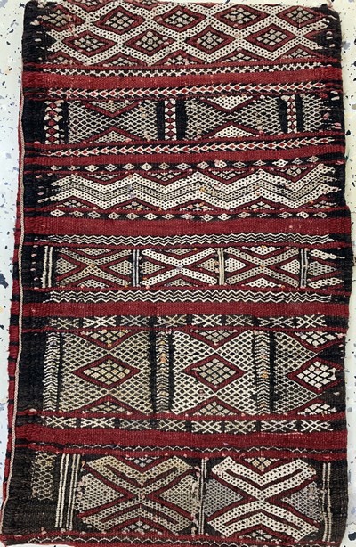 27164087g - 3 Lots Kelim Tasche, Persien & Türkei, um 1900, Wolle auf Wolle, ca. 100 x 43 cm, EHZ: ...