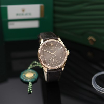 27164303c - ROLEX nahezu neuwertige Herrenarmbanduhr Cellini Dual Time Referenz 50525, Automatik, LC ...