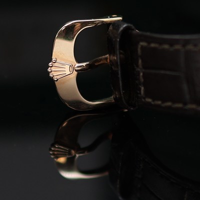27164303g - ROLEX nahezu neuwertige Herrenarmbanduhr Cellini Dual Time Referenz 50525, Automatik, LC ...