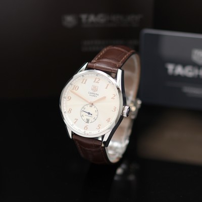 Image TAG HEUER Carrera Heritage gents wristwatch reference WAS2112, self winding, on both ...