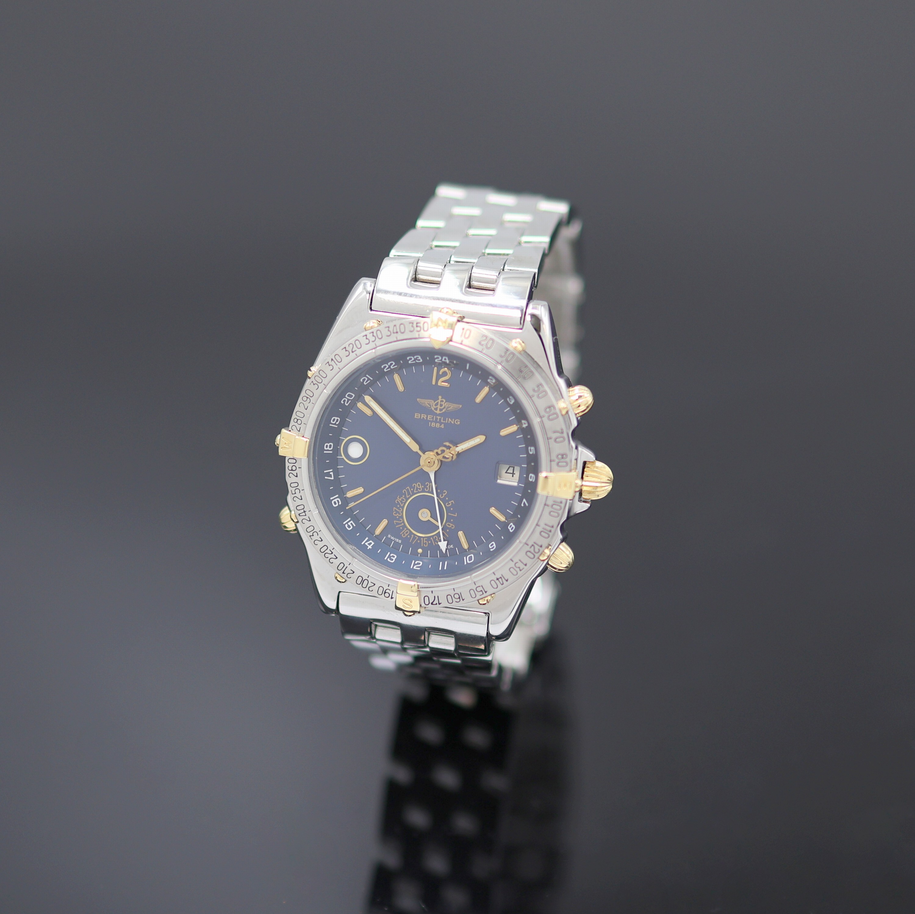 Image 27165069 - BREITLING Duograph Herrenarmbanduhr Referenz B15507, Automatik, Edelstahl/Gold komb ...