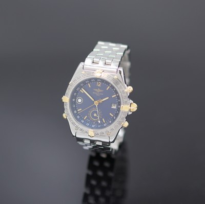 Image BREITLING Duograph gents wristwatch reference B15507, self winding, stainless steel/gold ...