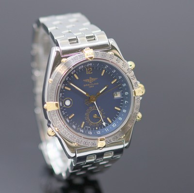 27165069b - BREITLING Duograph Herrenarmbanduhr Referenz B15507, Automatik, Edelstahl/Gold komb ...