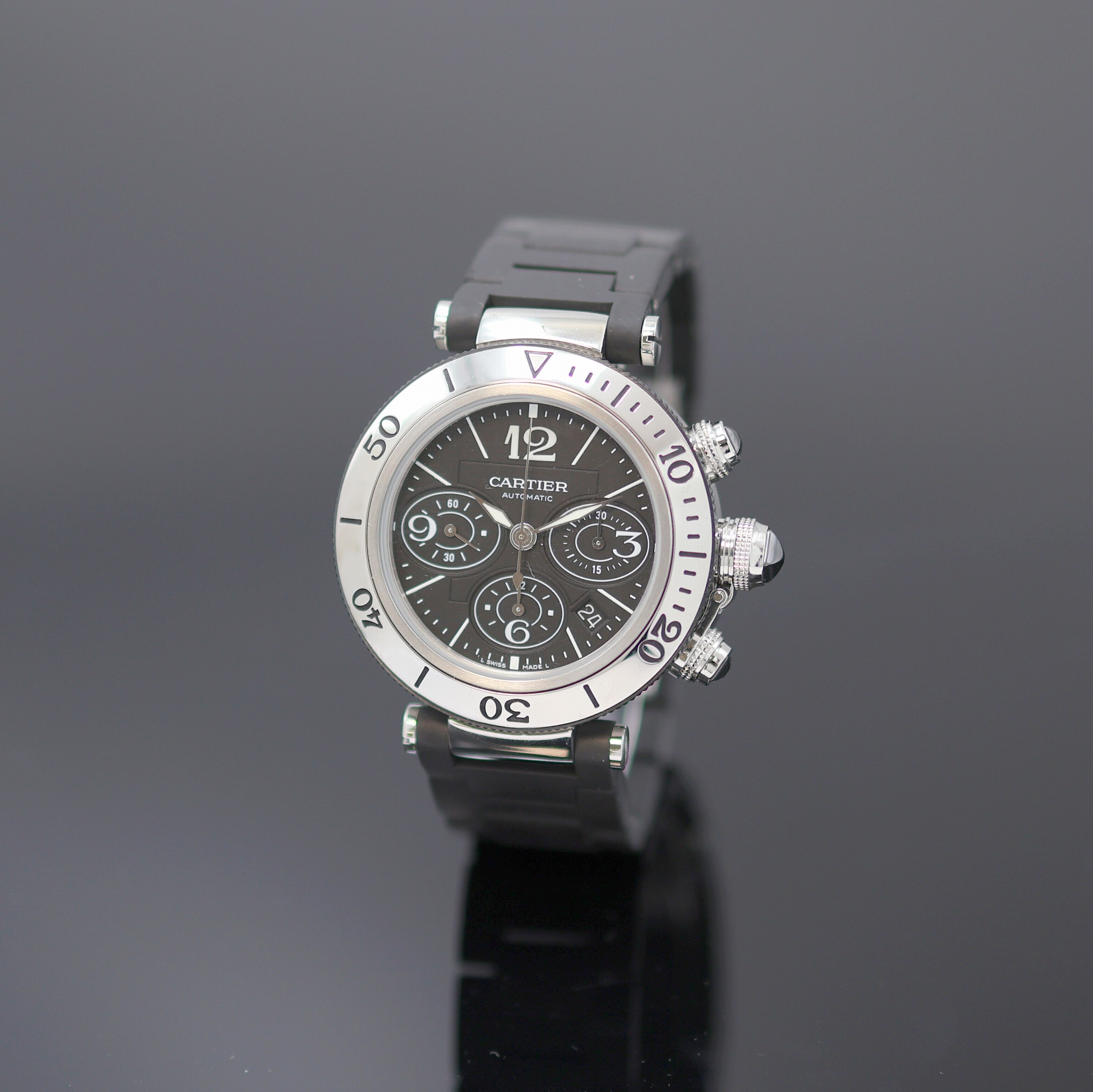 Image 27165807 - CARTIER Pasha Seatimer Armbandchronograph Referenz 2995, Automatik, Edelstahlgeh. inkl. ...