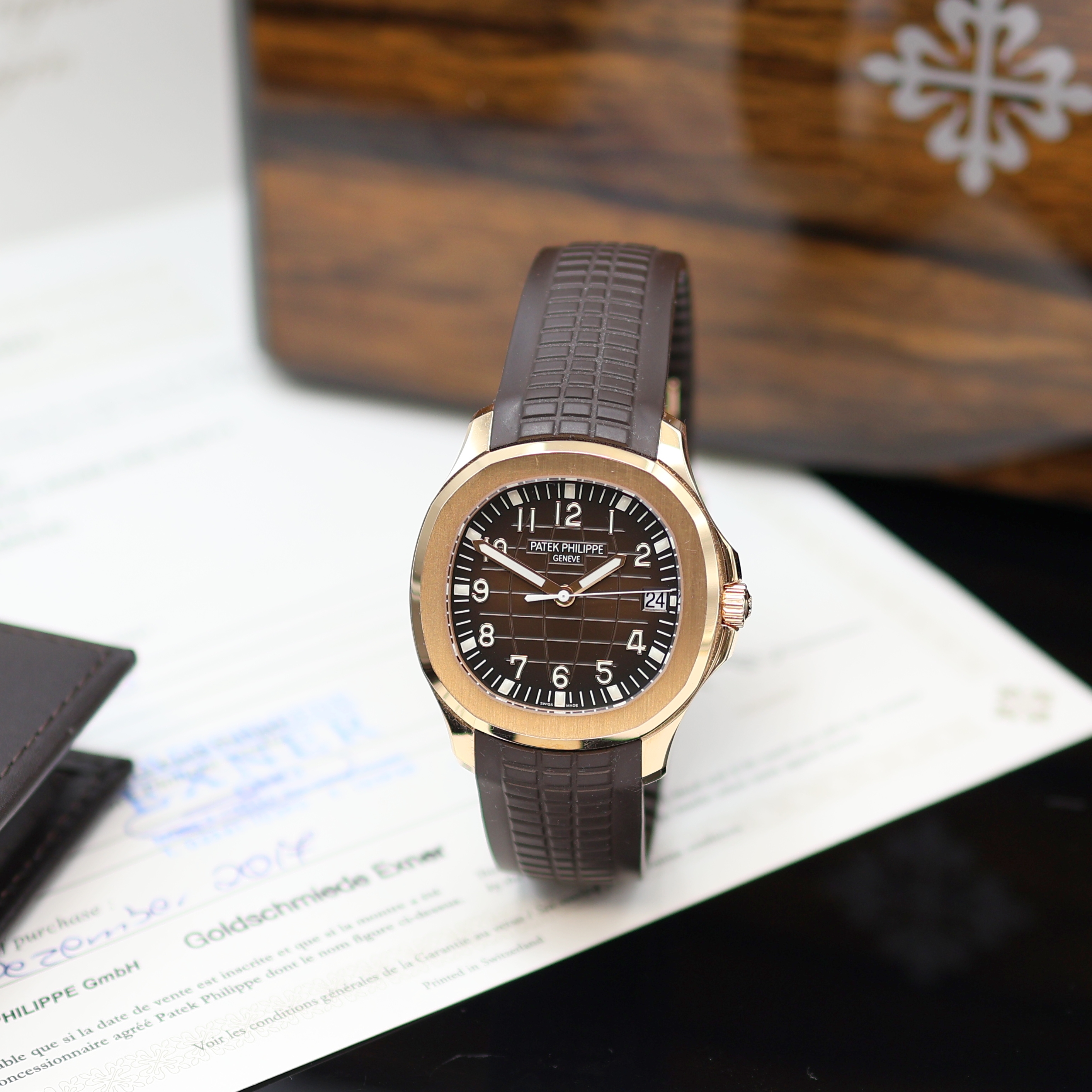 Image 27166843 - PATEK PHILIPPE Herrenarmbanduhr Aquanaut Referenz 5167R-001, Automatik, Roségold ...