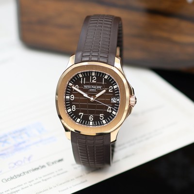 27166843a - PATEK PHILIPPE Herrenarmbanduhr Aquanaut Referenz 5167R-001, Automatik, Roségold ...