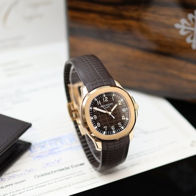 27166843b - PATEK PHILIPPE Herrenarmbanduhr Aquanaut Referenz 5167R-001, Automatik, Roségold ...