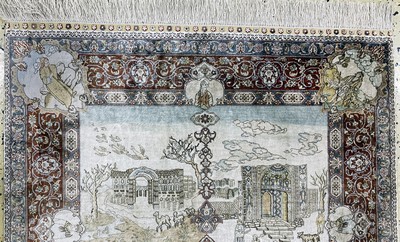 27168743a - Hereke Seide fein, China, Ende 20.Jhd, reine Naturseide, ca. 140 x 95 cm, ca. 1,0 Mio. ...