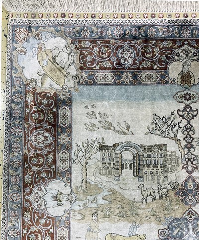 27168743e - Hereke Seide fein, China, Ende 20.Jhd, reine Naturseide, ca. 140 x 95 cm, ca. 1,0 Mio. ...