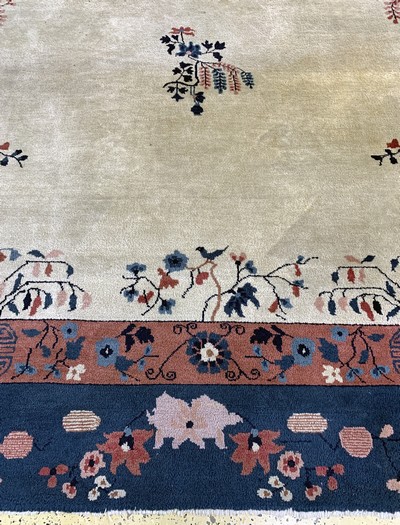 27168890c - Indo-Peking, Indien, Ende 20.Jhd, Wolle aufBaumwolle, ca. 450 x 360 cm, ...