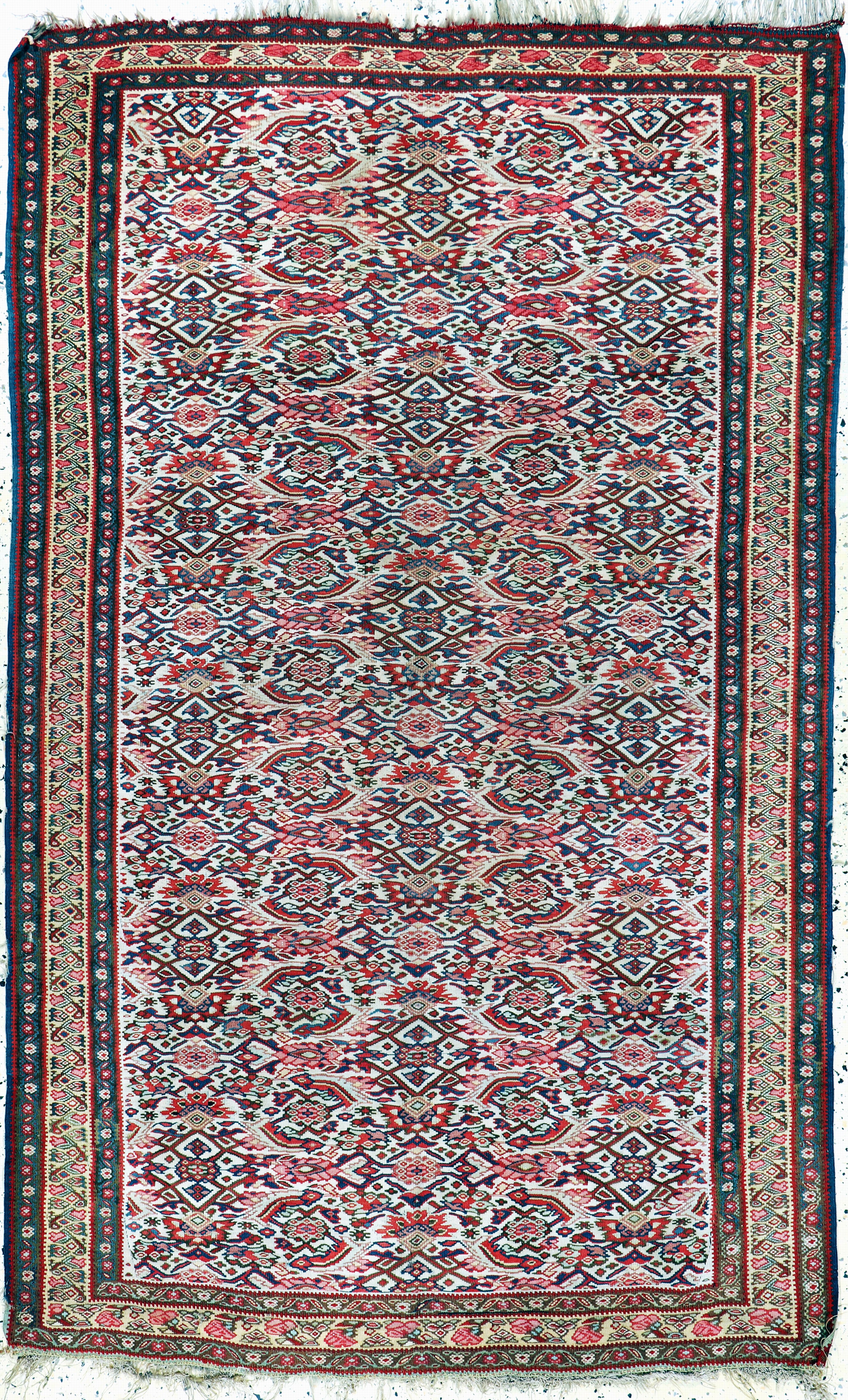 Image 27169015 - Senneh Kelim antik, Persien, 19.Jhd, Wolle auf Wolle, ca. 204 x 126 cm, EHZ: 2, (kleine ...