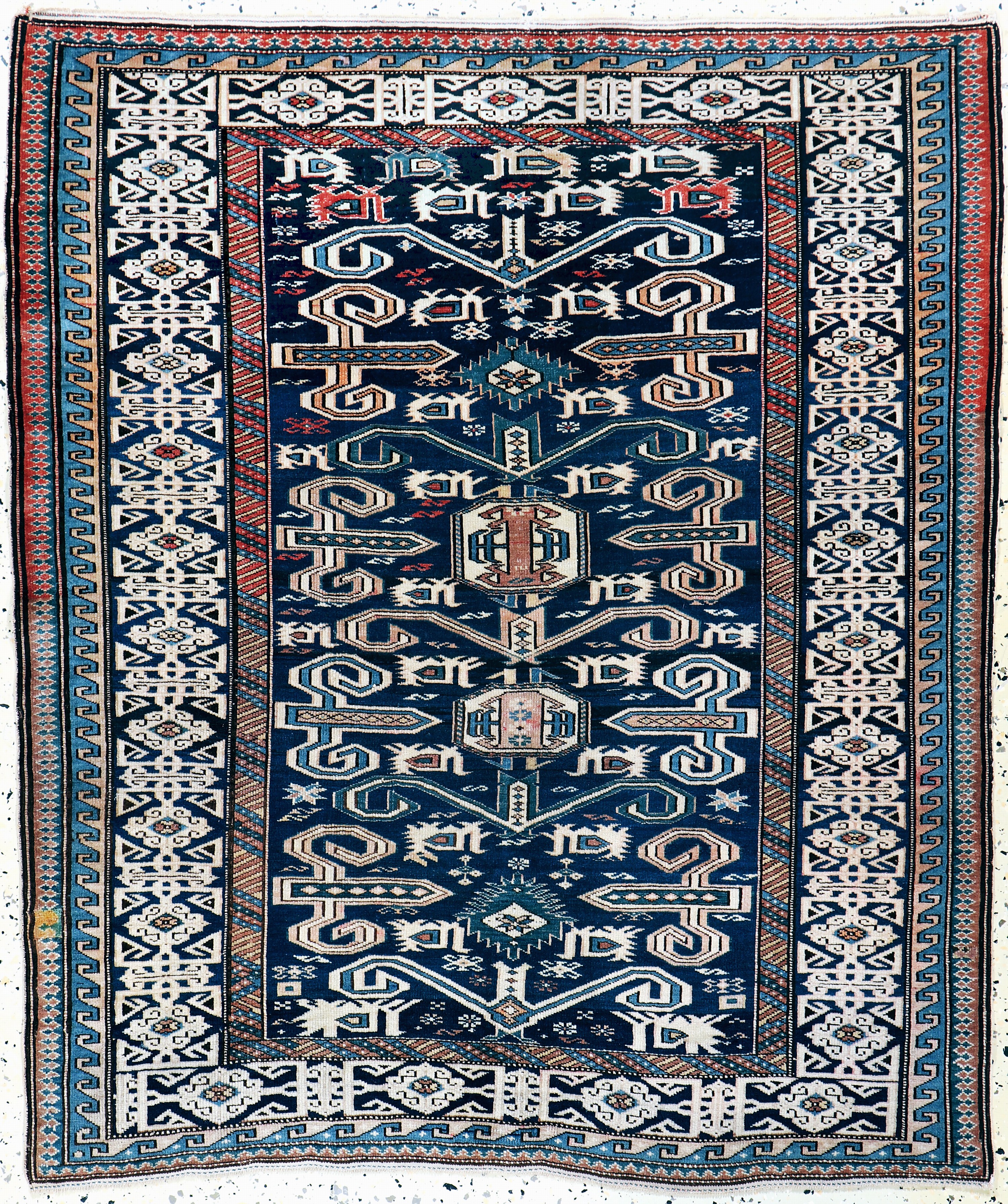 Image 27169031 - Schirwan antik, Kaukasus, 19.Jhd, Wolle aufWolle, ca. 120 x 100 cm, EHZ: ...