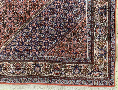27169005a - Bidjar Kork fein, Persien, Mitte 20.Jhd, Korkwolle auf Baumwolle, ca. 285 x 205 cm, ...