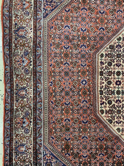27169005c - Bidjar Kork fein, Persien, Mitte 20.Jhd, Korkwolle auf Baumwolle, ca. 285 x 205 cm, ...