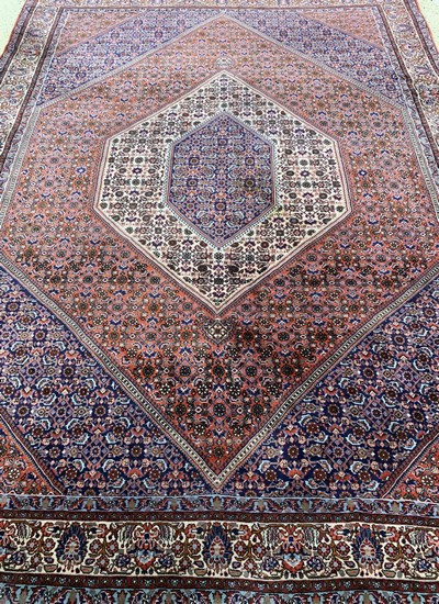 27169005h - Bidjar Kork fein, Persien, Mitte 20.Jhd, Korkwolle auf Baumwolle, ca. 285 x 205 cm, ...
