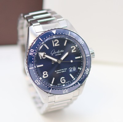 27169011b - GLASHÜTTE ORIGINAL gents wristwatch SeaQ Panoramadatum reference 1-36-13-02-81-70, self ...