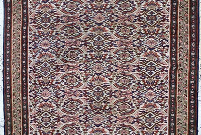 27169015b - Senneh Kelim antik, Persien, 19.Jhd, Wolle auf Wolle, ca. 204 x 126 cm, EHZ: 2, (kleine ...