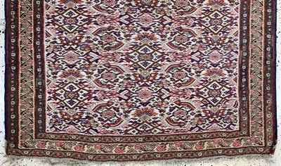 27169015c - Senneh Kelim antik, Persien, 19.Jhd, Wolle auf Wolle, ca. 204 x 126 cm, EHZ: 2, (kleine ...