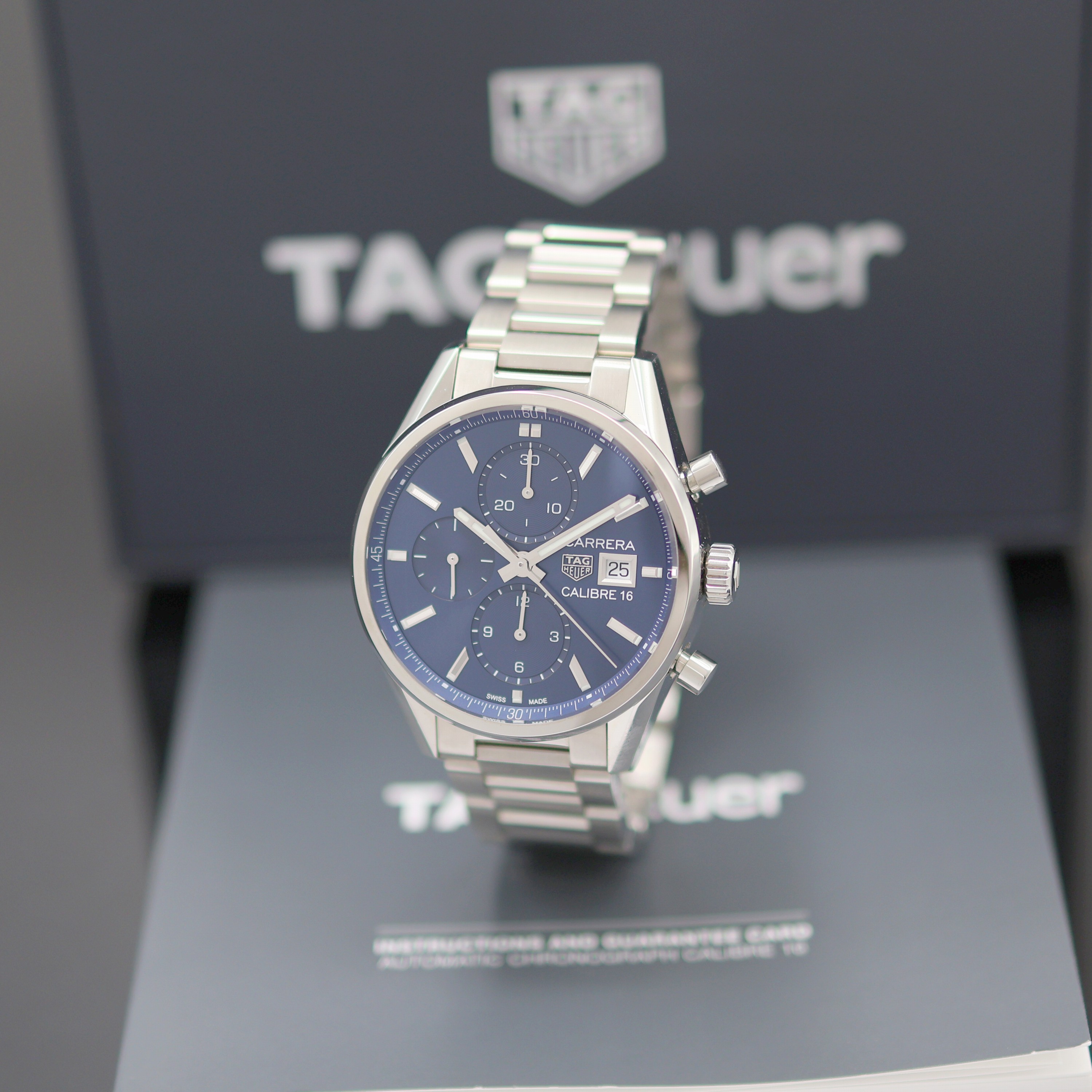 Image 27170797 - TAG HEUER Carrera Calibre 16 Armbandchronograph Referenz CBK2112.BA0715, Automatik, ...