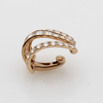 27171783b - Ear Cuff mit Brillanten, RoséG 750/000, Brill. zus. ca. 1.24 ct feines Weiß-Weiß/si, ...