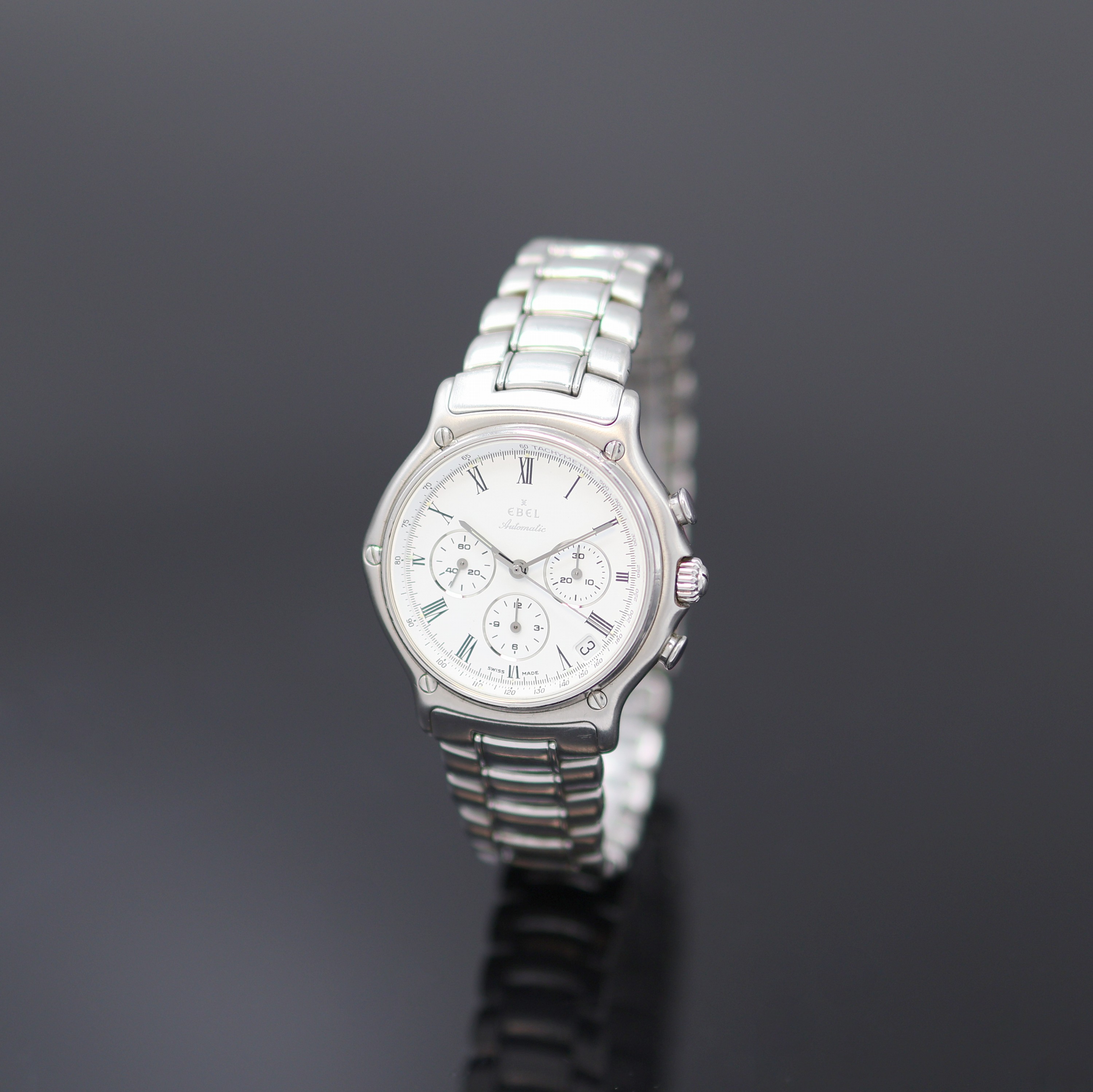 Image 27172668 - EBEL 1911 El Primero Herrenarmbanduhr mit Schaltradchronograph Referenz 9134901, ...