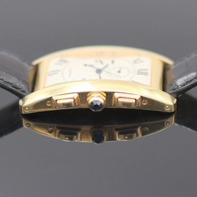 27172625c - CARTIER Tank Americaine Armbandchronograph in GG 750/000 Referenz 1730, quarz, großes ...