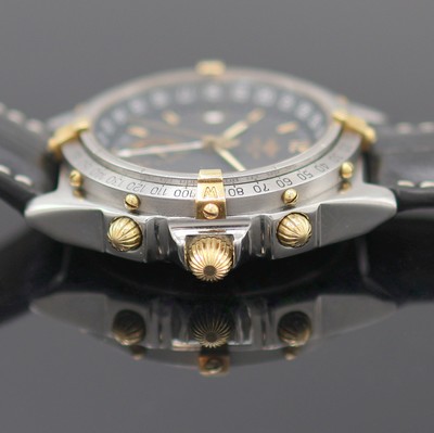 27172626c - BREITLING Duograph Herrenarmbanduhr Referenz B15047, Automatik, Edelstahl/Gold, Boden u. ...