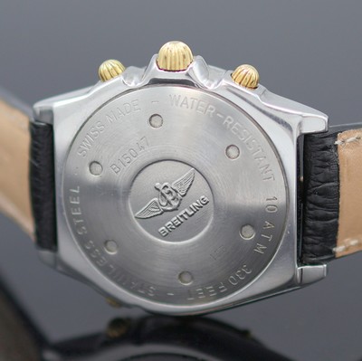 27172626e - BREITLING Duograph Herrenarmbanduhr Referenz B15047, Automatik, Edelstahl/Gold, Boden u. ...