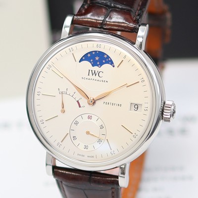 27172627a - IWC Portofino Hand-Wound Moon Phase große Herrenarmbanduhr Referenz IW516401, ...