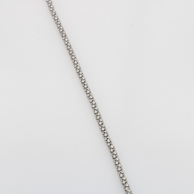 Image Brillantarmband, WG 750/000, angedeutetes Schlangenarmband, rundum bes. m. Brill. zus. ...