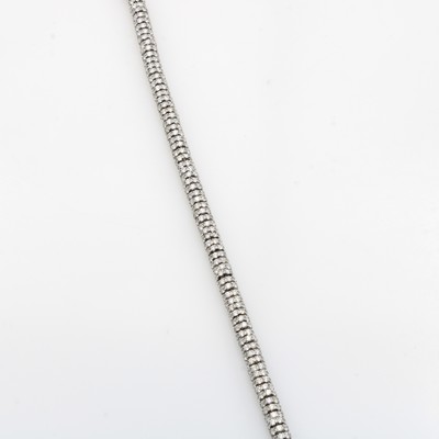 Image Brillantarmband, WG 750/000, angedeutetes Schlangenarmband, rundum bes. m. Brill. zus. ...