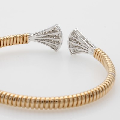 27177739a - Armspange mit Brillanten, RG/WG 750/000, Brill. zus. ca. 0.79 ct feines Weiß/vs, ...