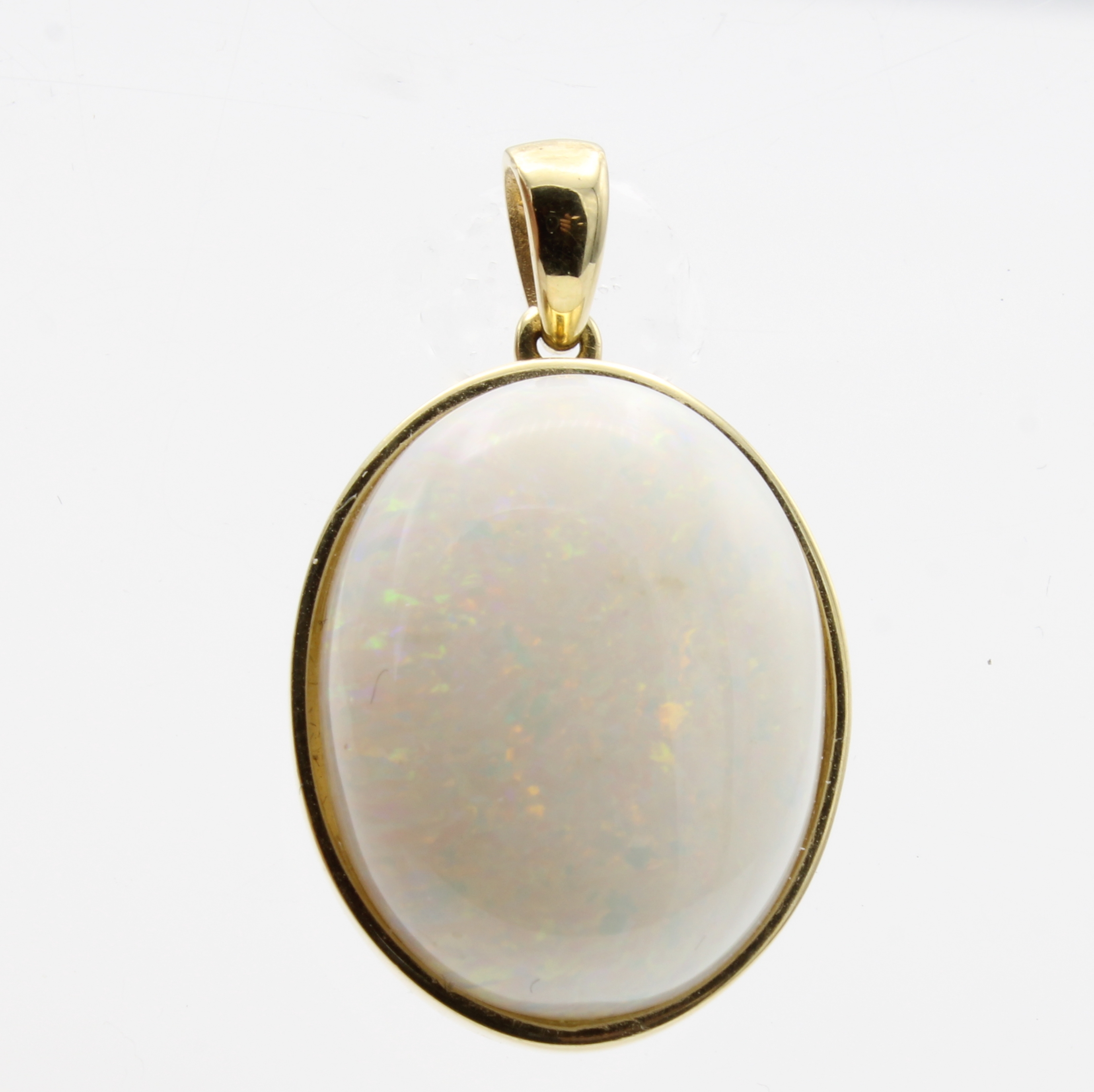 Image 27180560 - Anhänger mit Opal, GG 585/000, Opalcabochon,Maße ca. 2.3x1.8 cm Schätzpreis: 3100, - ...