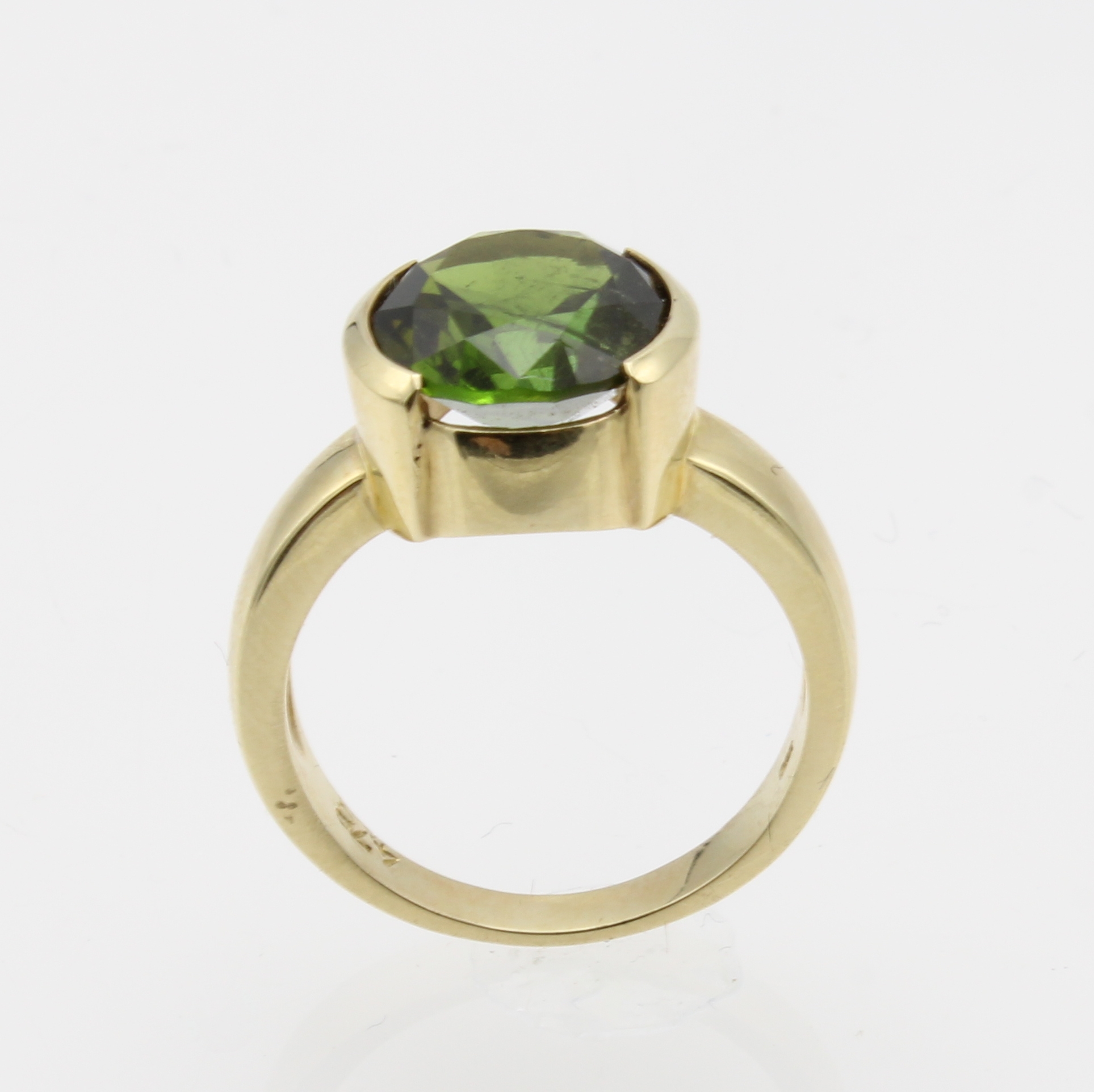 Image 27181002 - Ring mit Turmalin, GG 585/000, ovaler, fac. Turmalin ca. 4.73 ct, RW ca. 56 ...