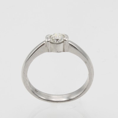 Image Ring mit Diamant, WG 585/000, Diam. ca. 0,34 ct Weiß/si, RW ca. 56 Schätzpreis: 2570, ...